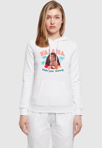 ABSOLUTE CULT Sweatshirt 'Moana - Make Your Journey' in Weiß: Vorderseite