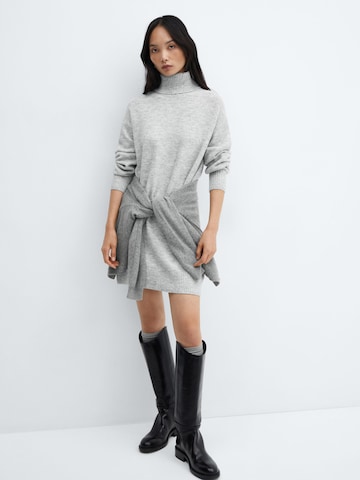 MANGO Knitted dress 'TALDORA' in Grey