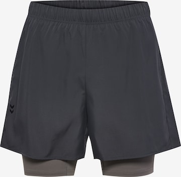 Regular Pantalon de sport Hummel en gris : devant