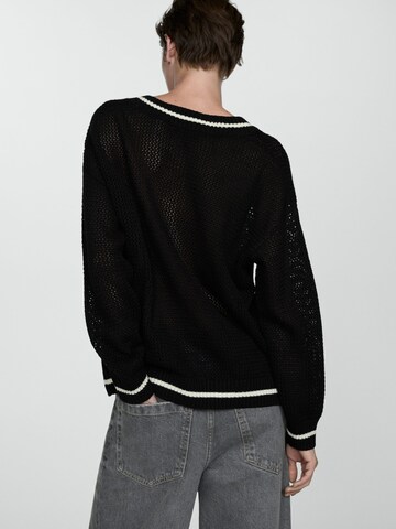 Pull-over 'RUGBY' MANGO en noir