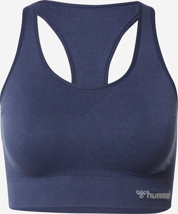 Hummel Bralette Sports Bra 'Tif' in Blue: front