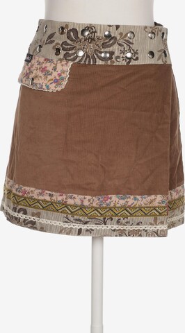 MOSHIKI Skirt in XS-XL in Brown: front