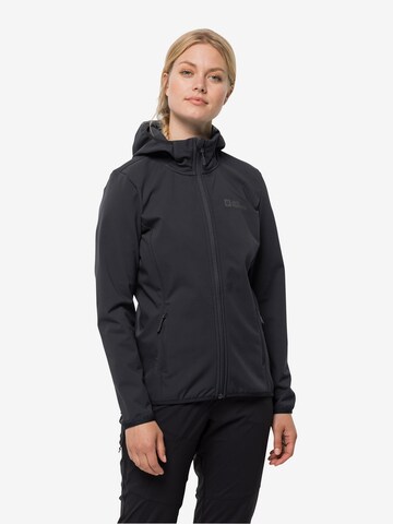 JACK WOLFSKIN Outdoor Jacket in Black: front