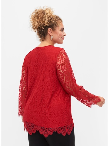 Zizzi Bluse 'Dindy' in Rot