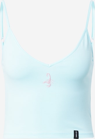 VIERVIER Top 'Cora' in Blauw: voorkant