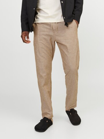 JACK & JONES Loosefit Παντελόνι 'JPSTKane JJSummer' σε καφέ: μπροστά