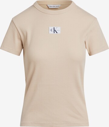 Calvin Klein Jeans Shirt in Beige: voorkant