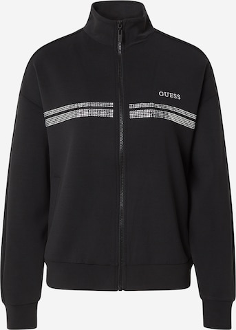 GUESS Urheilullinen collegetakki 'BERTHE' värissä musta: etupuoli