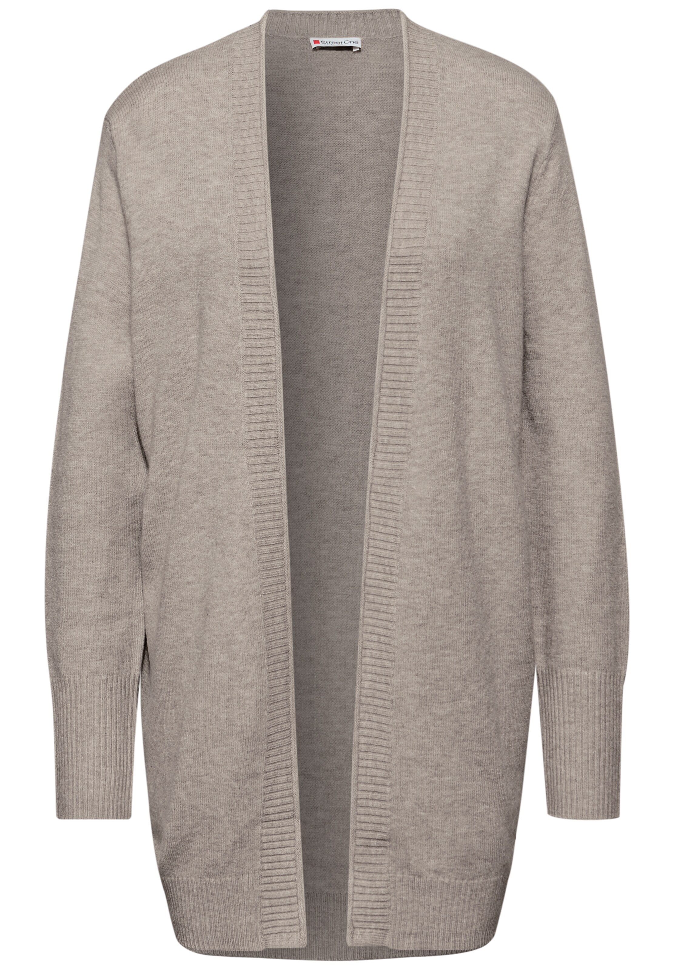 STREET ONE Knit Cardigan in Beige: front