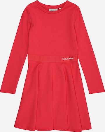 Calvin Klein Jeans Mekko värissä punainen: etupuoli