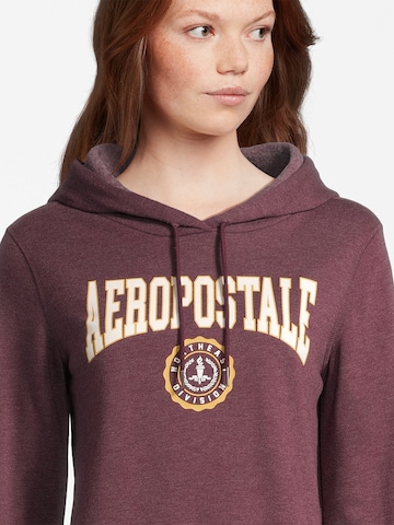 AÉROPOSTALE Sweatshirt 'FACORY' i rød