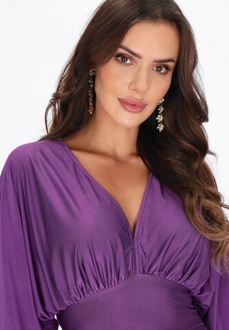 Robe de cocktail faina en violet