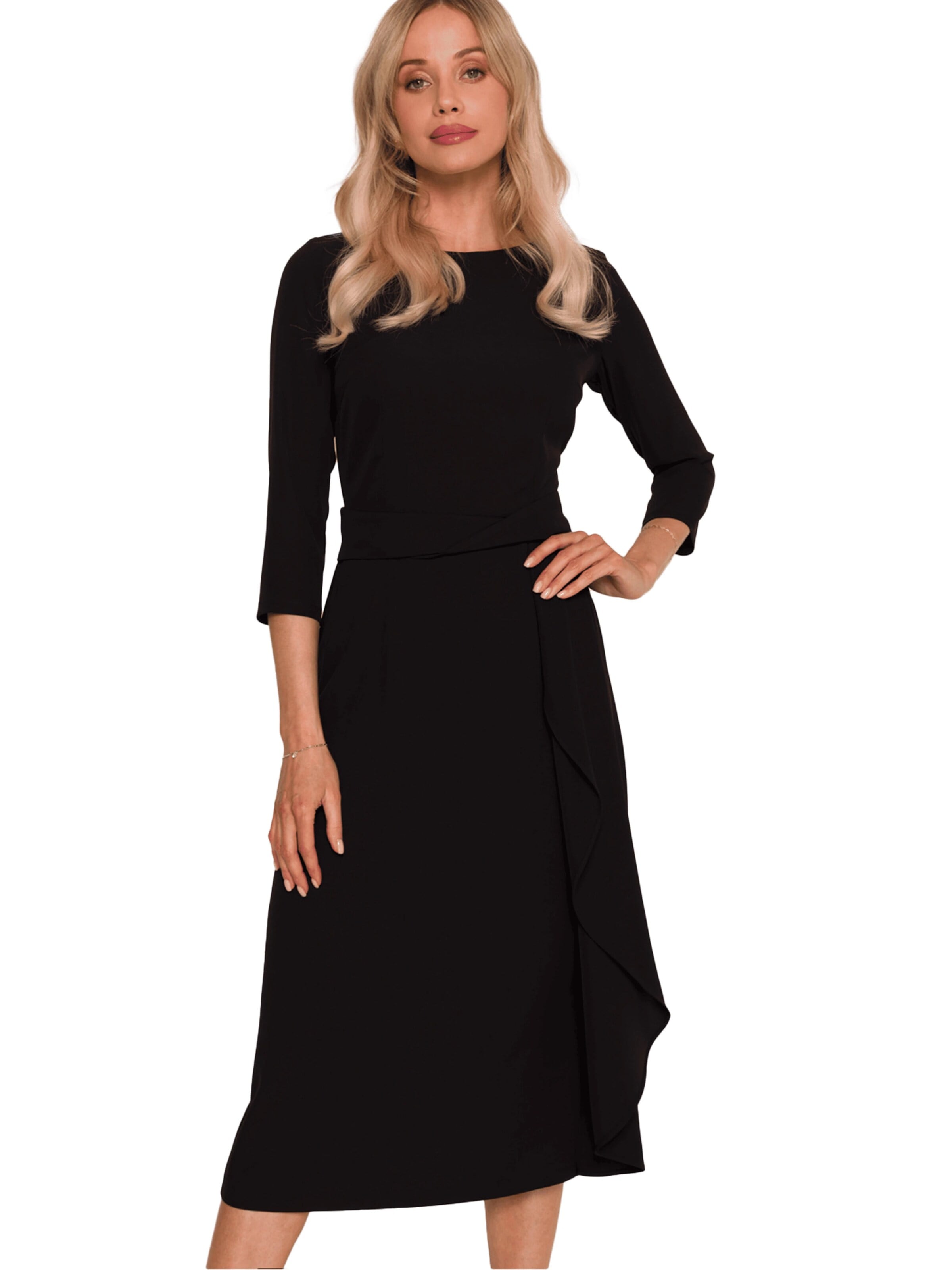 Stylove Cocktail Dress 'Cocktail dress 219917' in Black: front