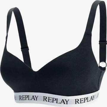 Reggiseno di REPLAY in nero: frontale