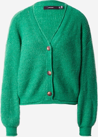 VERO MODA Knit Cardigan 'YVONNE' in Green: front