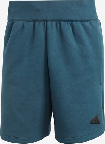 ADIDAS SPORTSWEAR Loose fit Workout Pants 'Z.N.E. Premium' in Blue: front