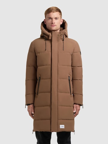 khujo Wintermantel 'Pike' in Braun: Vorderseite