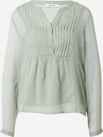 ABOUT YOU Blouse 'Insa' in Groen: voorkant