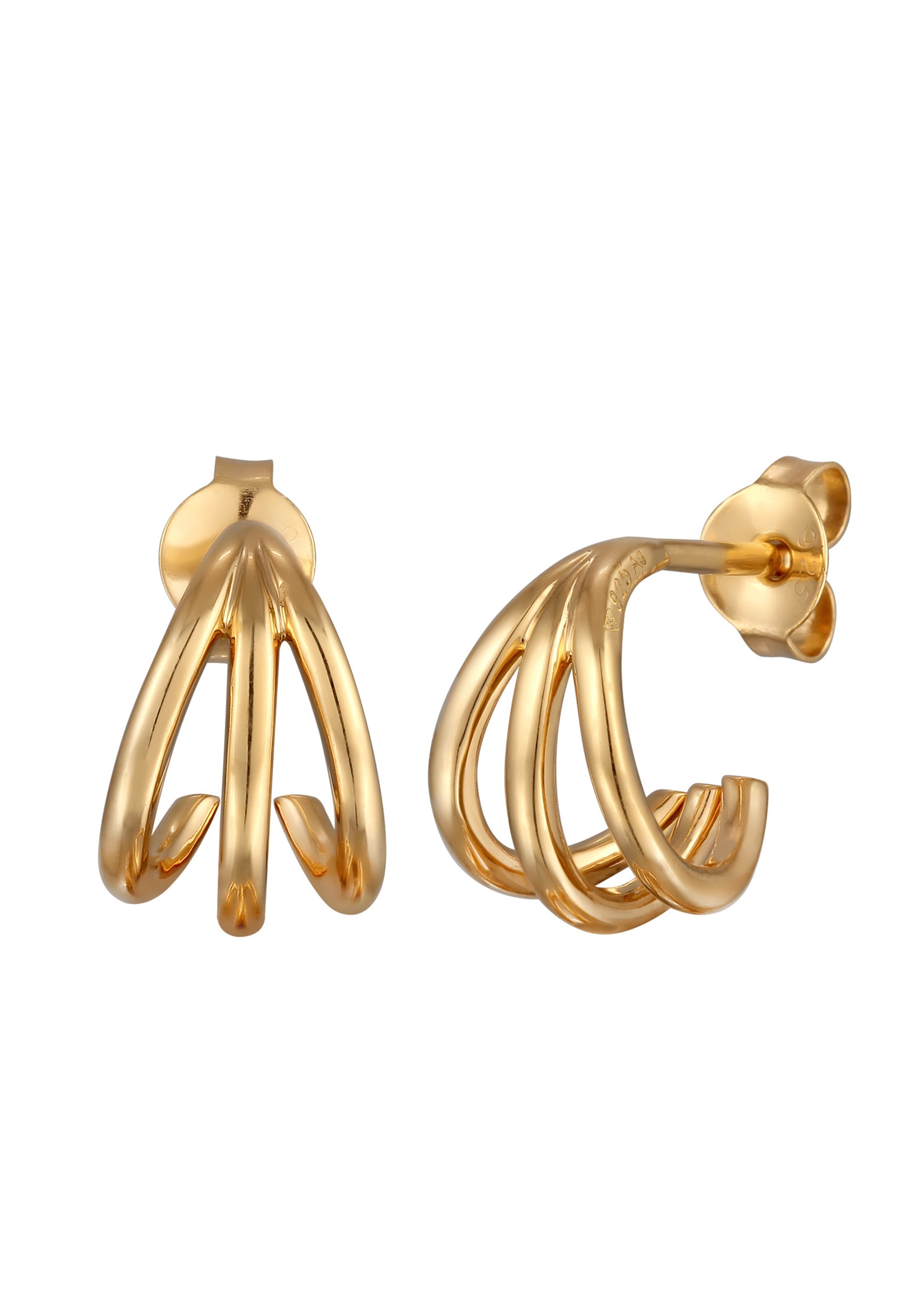 Boucles d'oreilles ELLI en or : devant