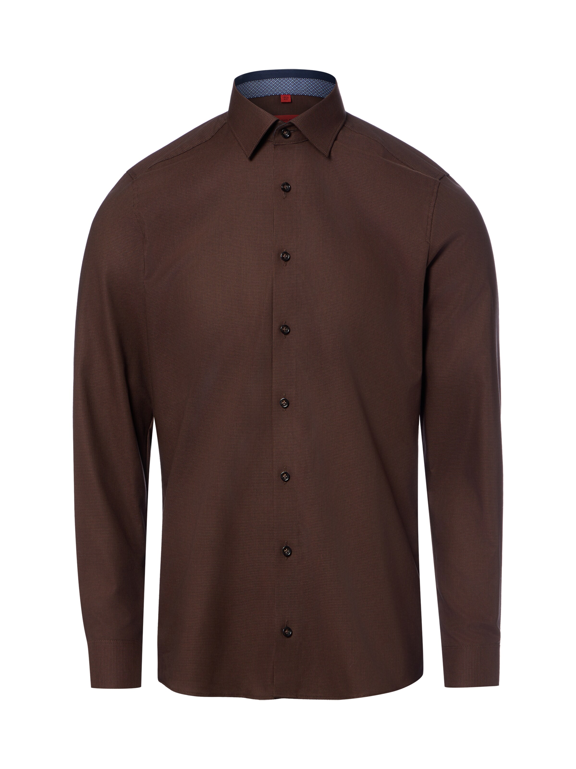 Finshley & Harding Button Up Shirt in Brown: front