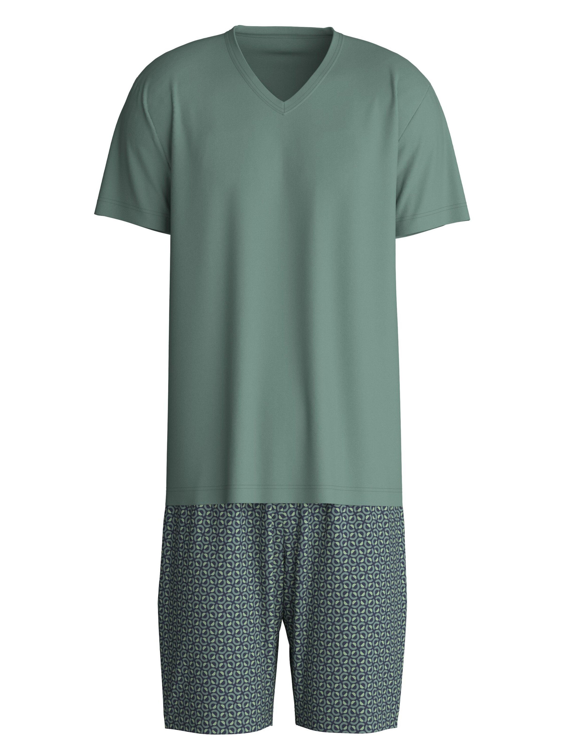 CALIDA Pyjama kurz 'Cotton Special'‌‌‌‌ in Grau: Vorderseite