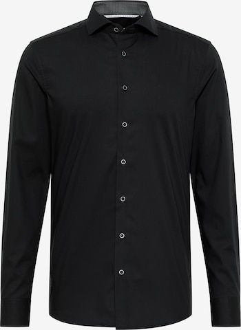 ETERNA Zakelijk overhemd in Zwart: voorkant