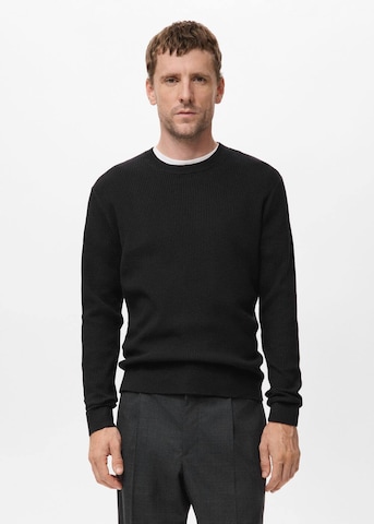 MANGO MAN Sweater 'Antigua' in Black: front
