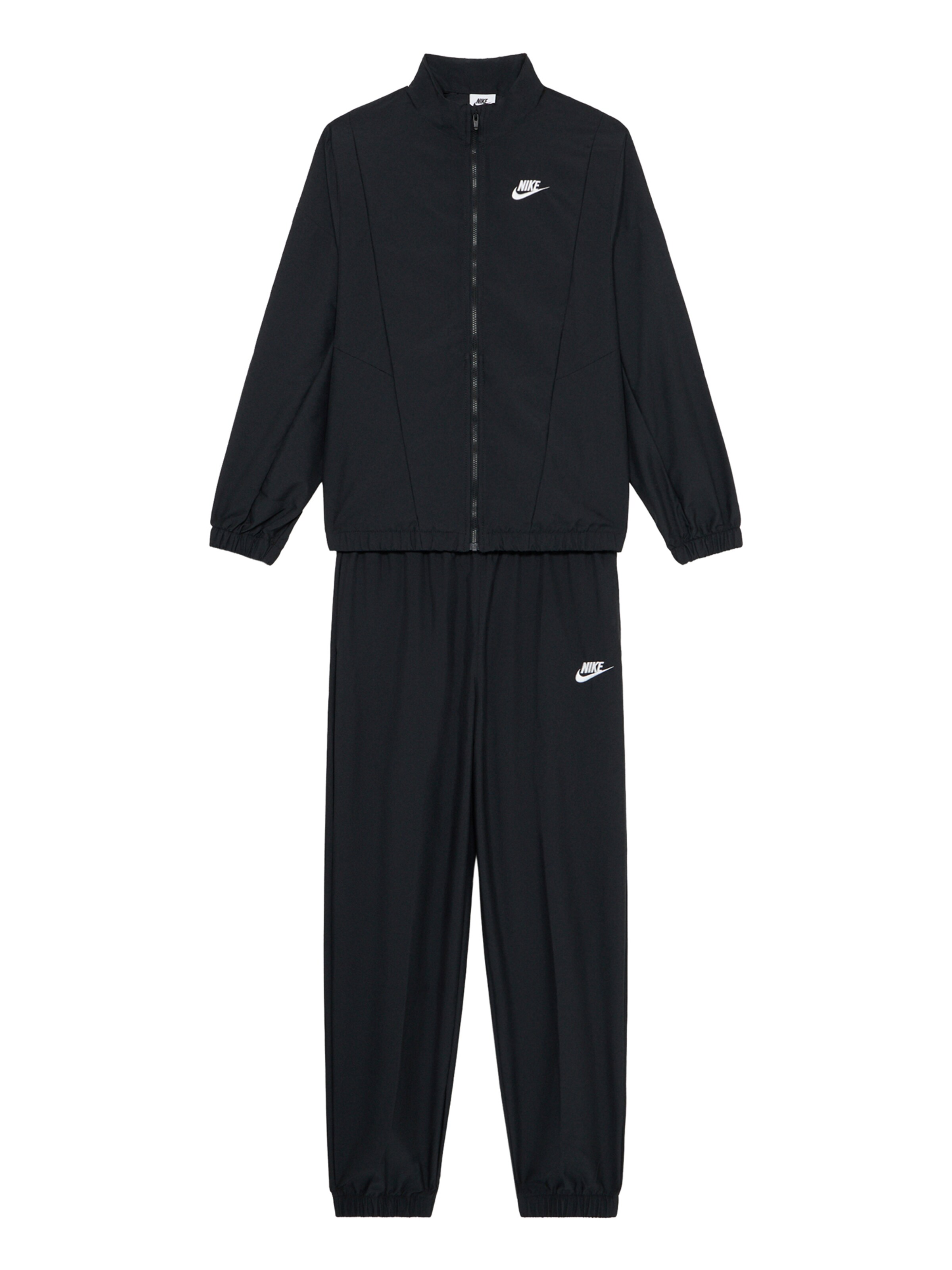Nike Sportswear Jogginganzug in Schwarz: Vorderseite
