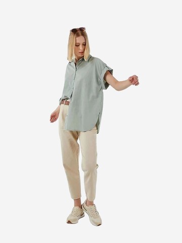 MixRay Oversized Shirt 'Hemden' in Green