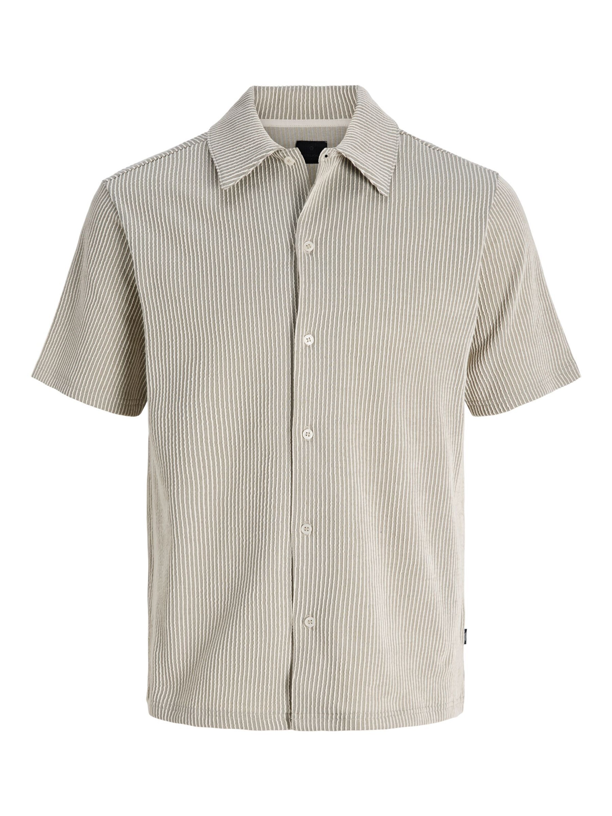 JACK & JONES Hemd in beige / weiß, Produktansicht