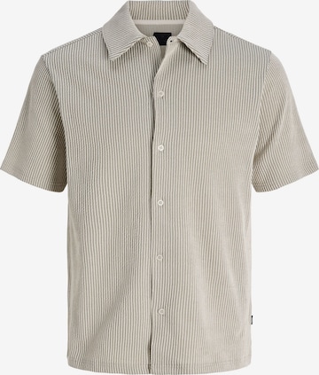 Chemise JACK & JONES en beige : devant
