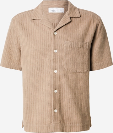 Abercrombie & FitchComfort Fit Košulja - smeđa boja: prednji dio