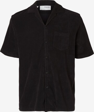 SELECTED HOMME - Ajuste regular Camisa en negro: frente
