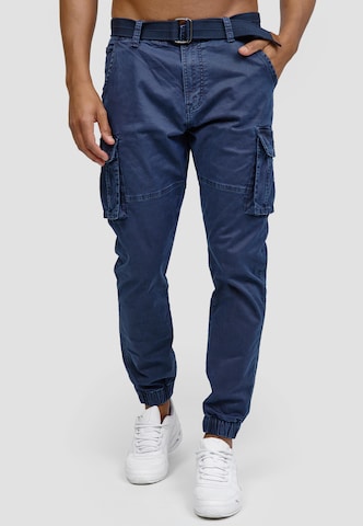 INDICODE JEANS Regular Broek in Blauw: voorkant