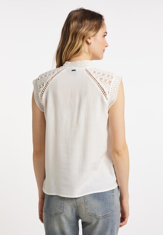 DreiMaster Vintage Bluse i hvid