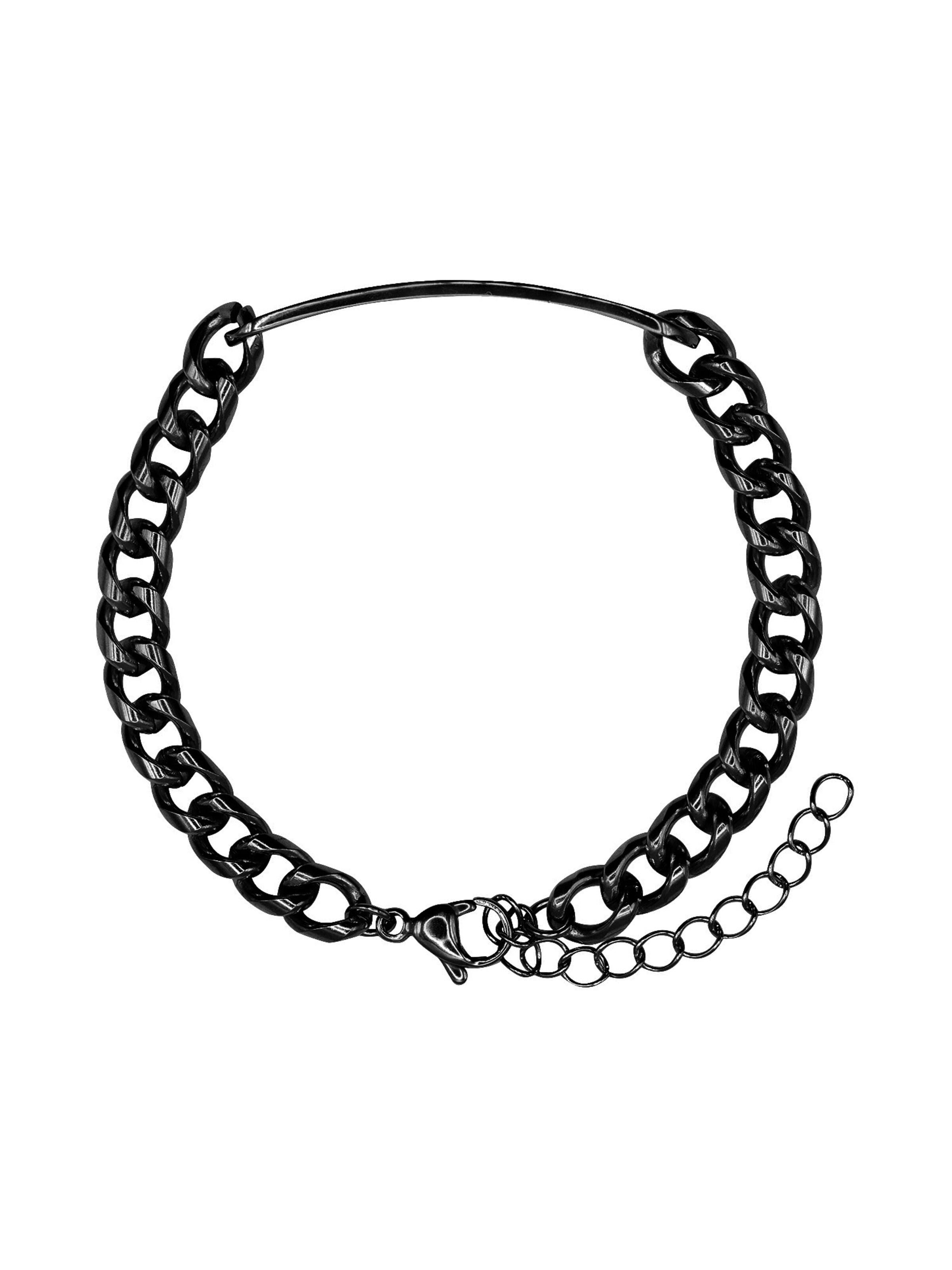 Heideman Armband 'Roman' in Zwart: voorkant