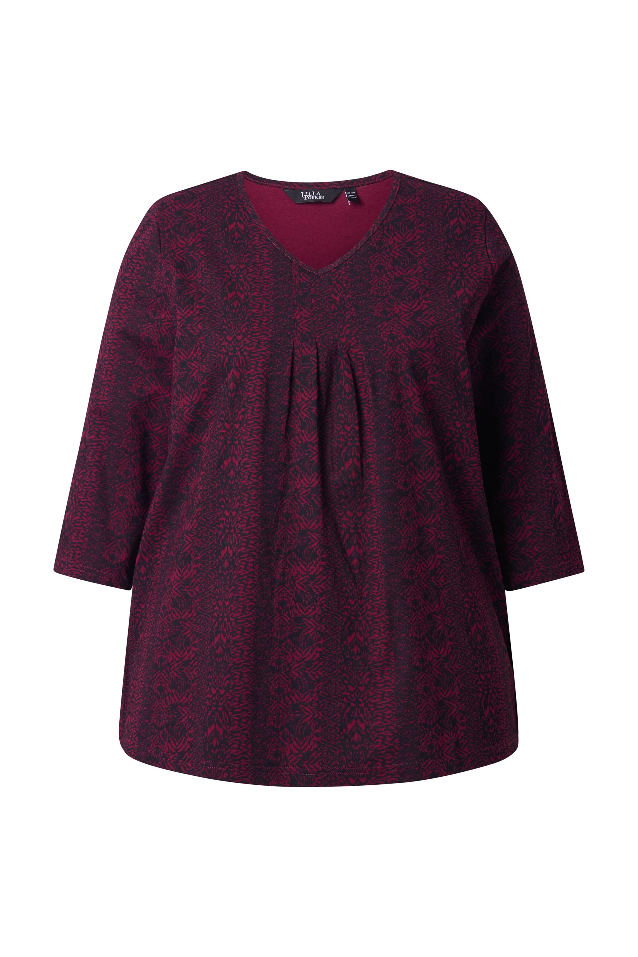 Ulla Popken Shirt in Rood: voorkant