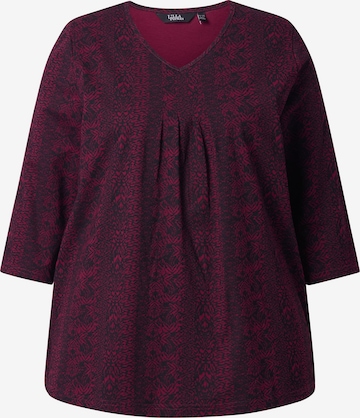 T-shirt Ulla Popken en rouge : devant