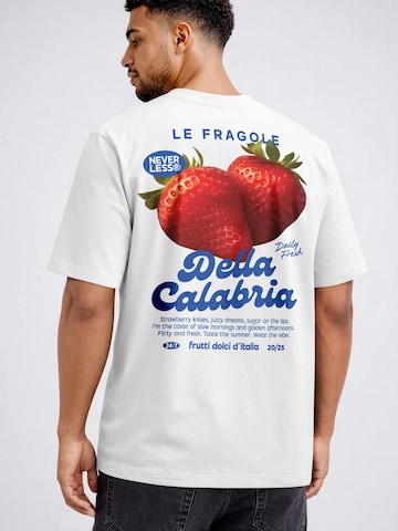 Neverless Shirt 'Strawberry' in White
