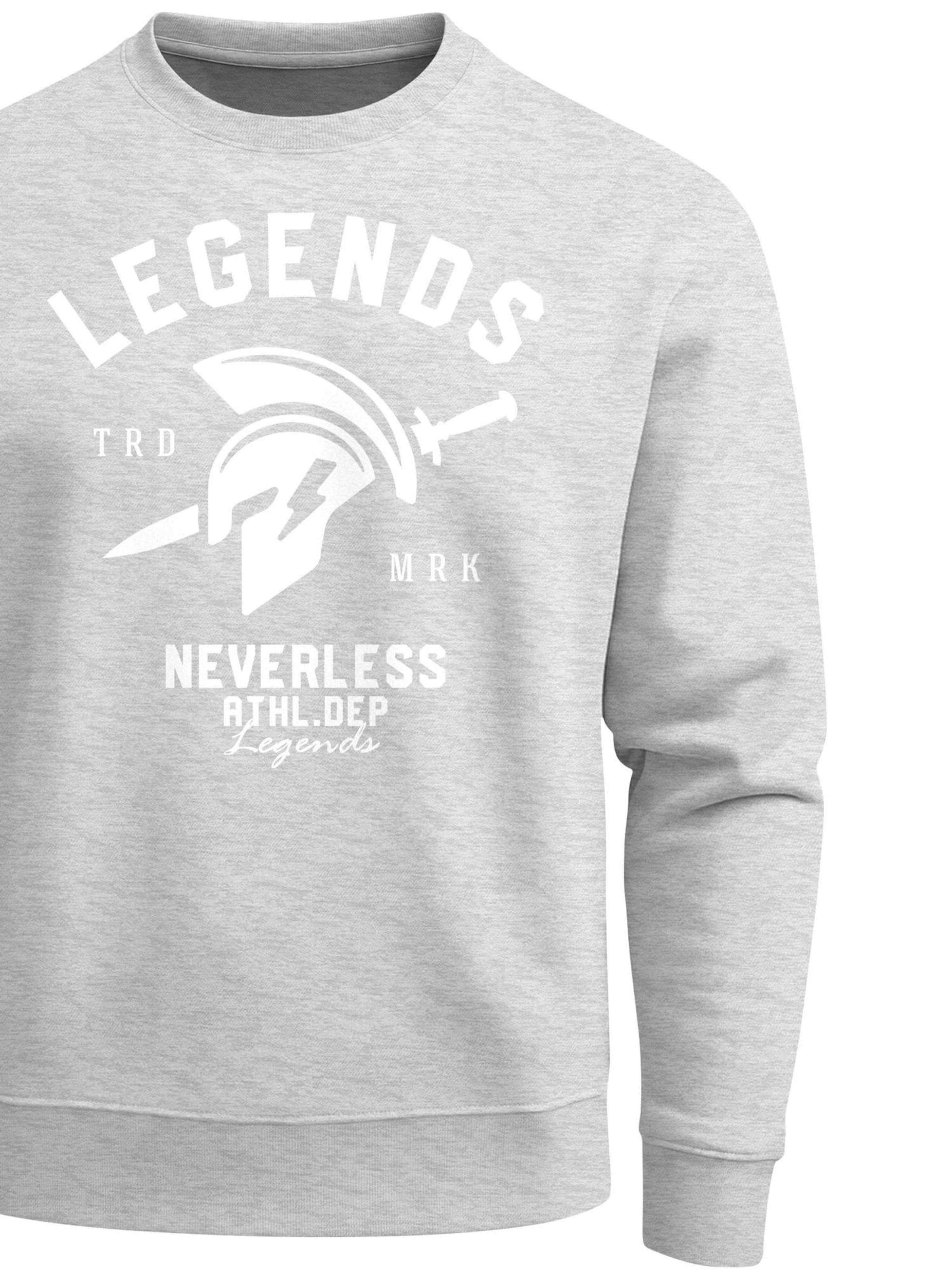 Neverless Sweatshirt 'Legends' in Grey