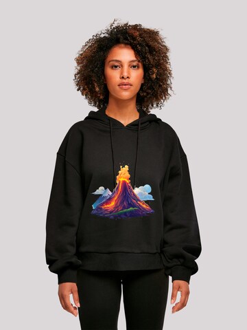 F4NT4STIC Sweatshirt 'Vulkanausbruch' in Black: front