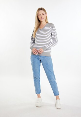 DreiMaster Maritim Pullover in Grau