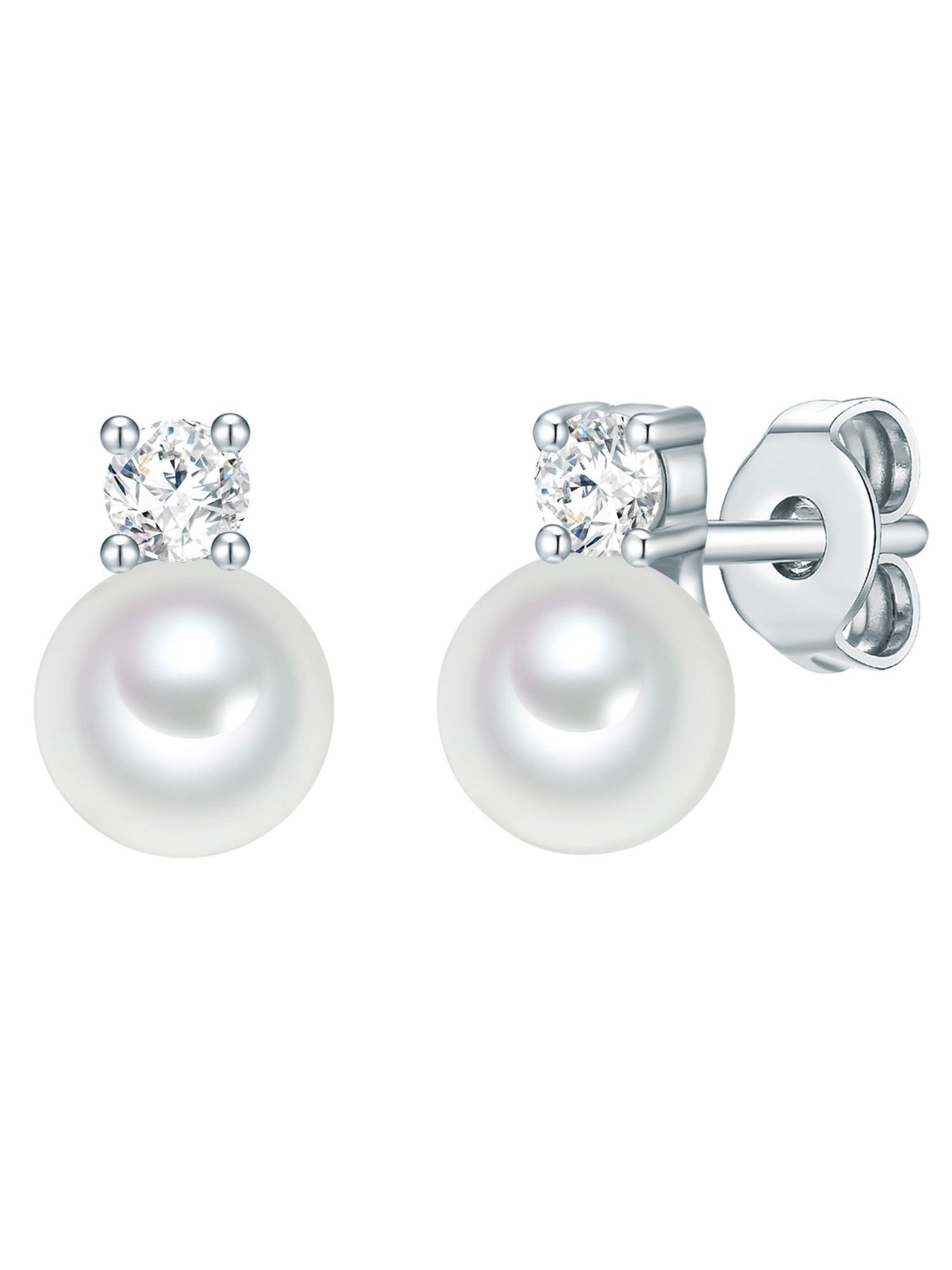 Trilani Oorbellen in Zilver: voorkant