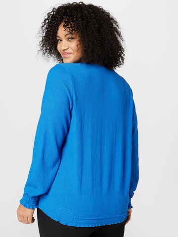 ONLY Carmakoma Blouse in Blauw