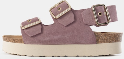 Bayton Sandaler med rem 'Rosa' i lilla, Produktvisning