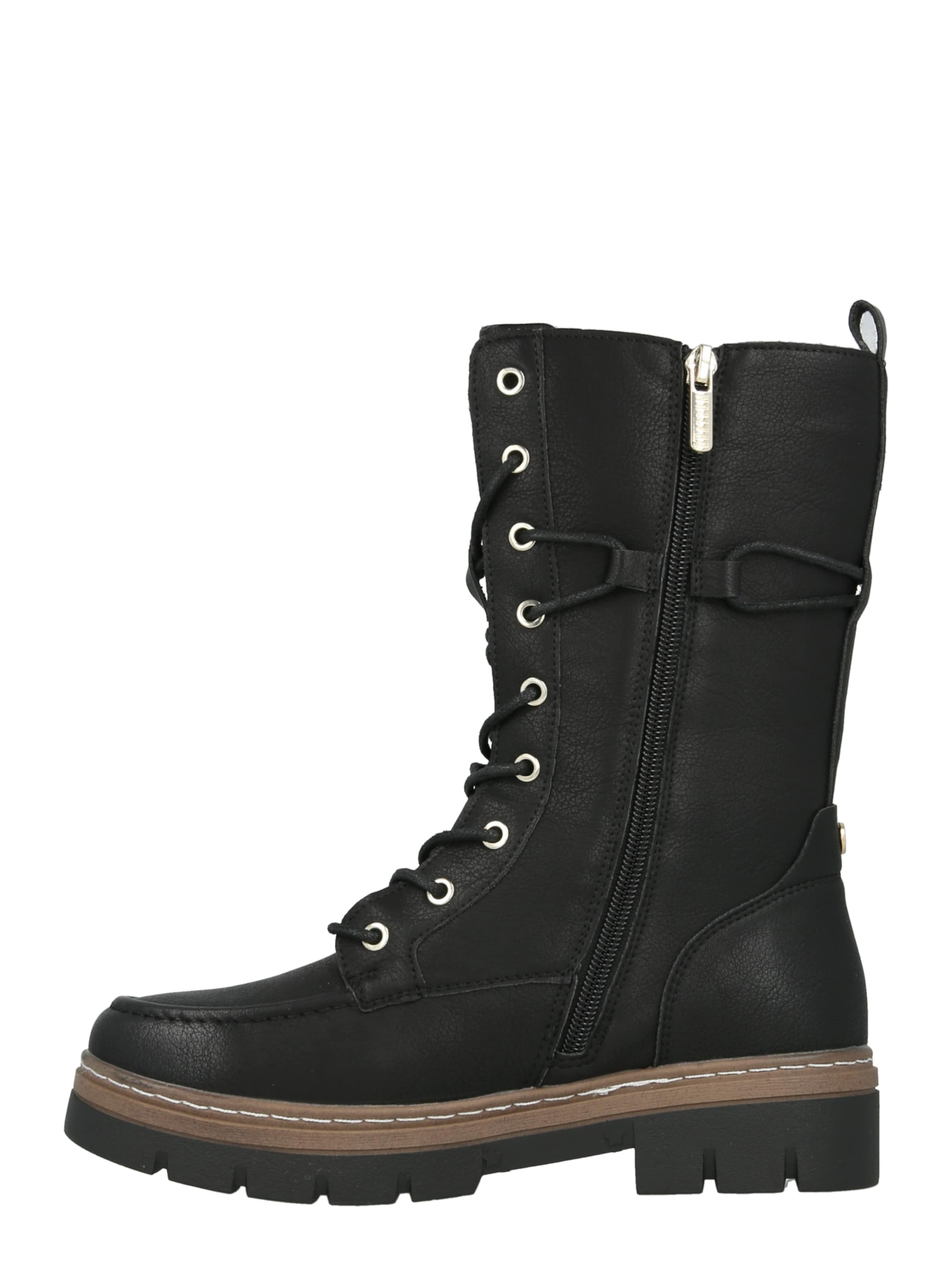 MUSTANG - Botines con cordones en negro