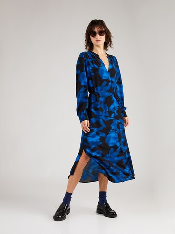 COMMA Jurk in Blauw: voorkant