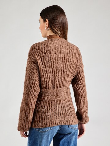 VILA Knit Cardigan 'VIChoca' in Brown