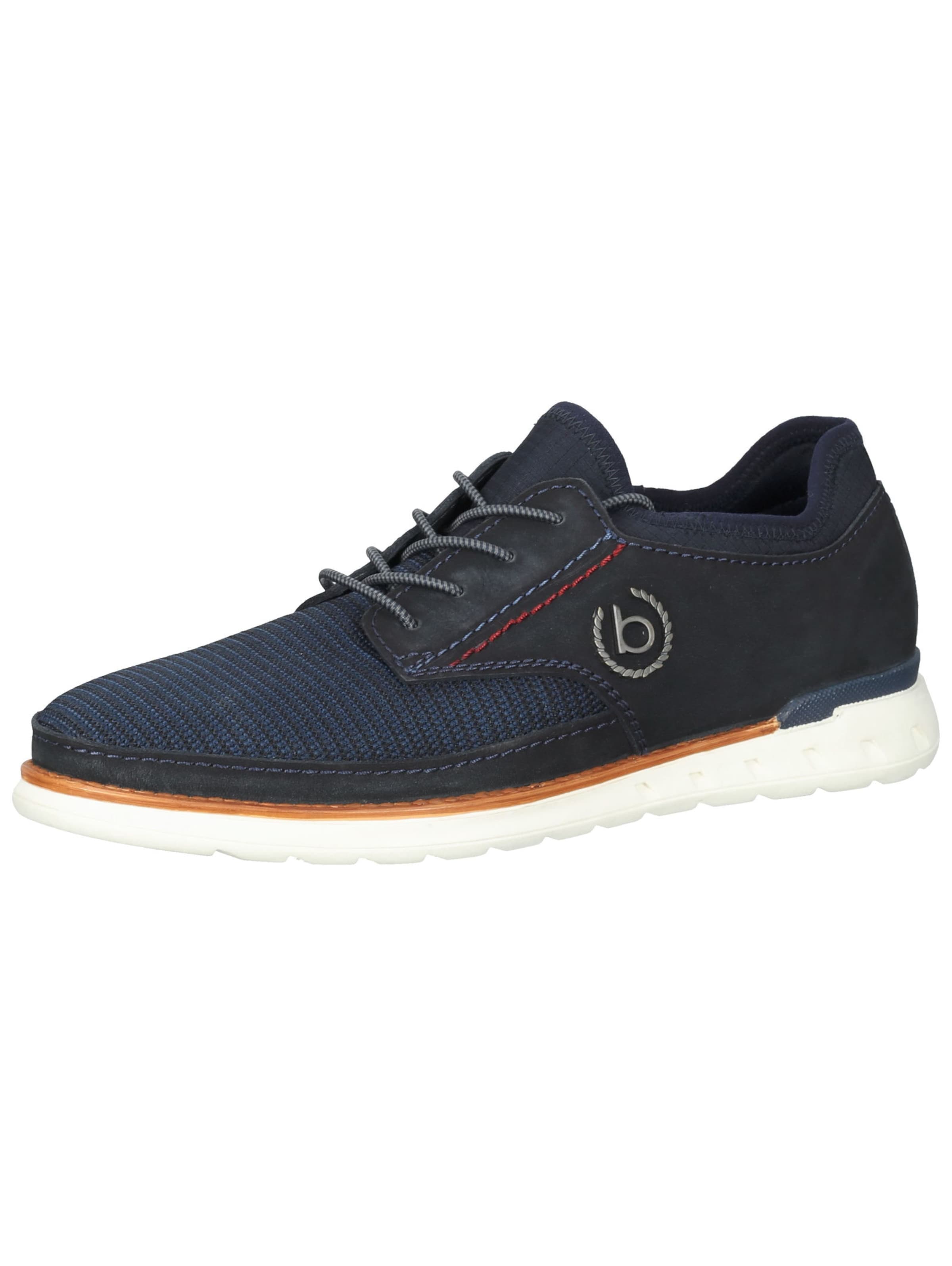 Chaussure à lacets bugatti en bleu : devant