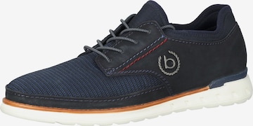 bugatti - Zapatos con cordón en azul: frente